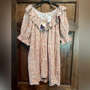 Doen Chime Ruffle Dress Liberty Fabric